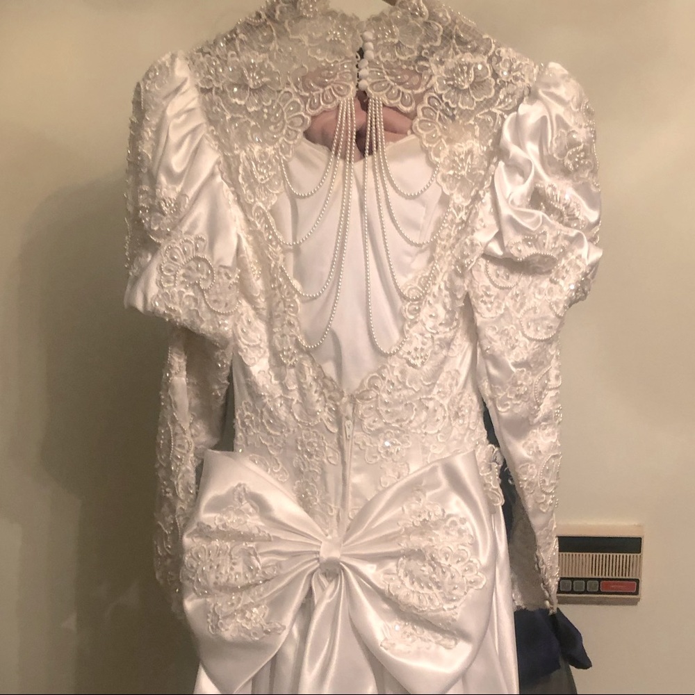 Vintage Beaded Wedding Gown